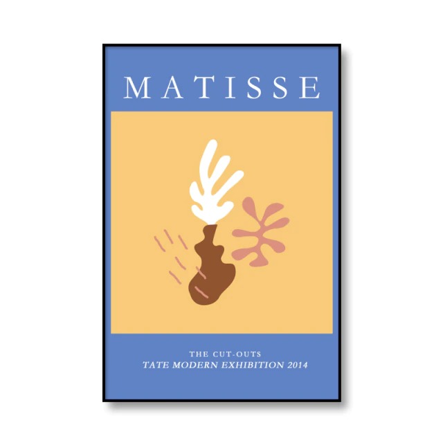 henri matisse poster blue aesthetic print cut outs roomtery