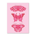 bright hot pink wall art posters soft pink girly aesthetic posters roomtery