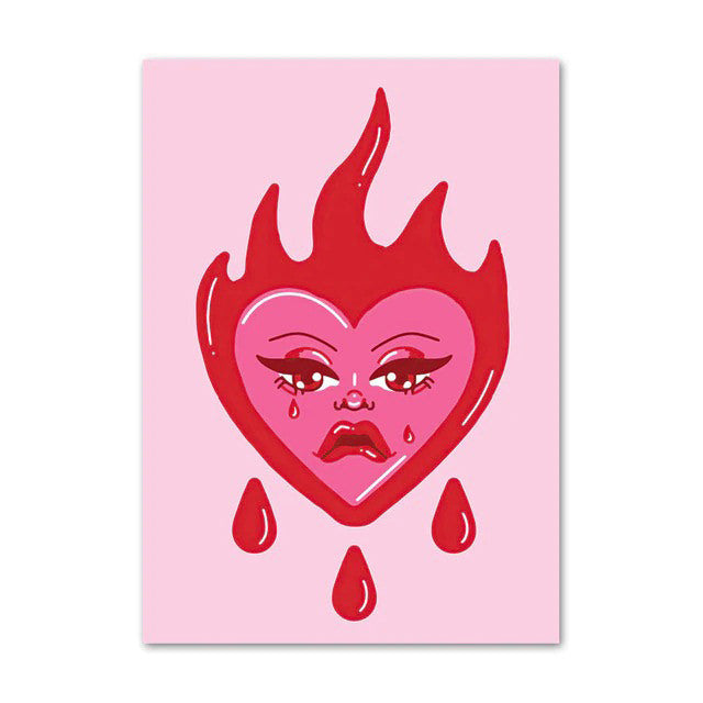 bright hot pink wall art posters soft pink girly aesthetic posters roomtery