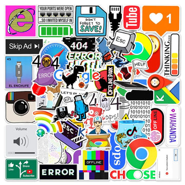 internet 2000s y2k aesthetic sticker pack wall stickers roomtery