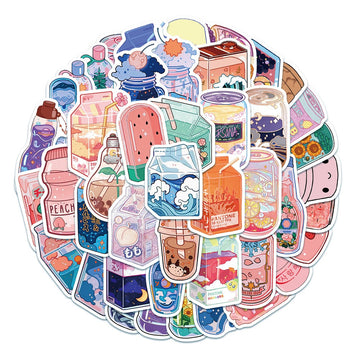 Kawaii Beverages Sticker Pack