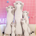long sausage cat kawaii cute cat plushie pillow aesthetic decor roomtery