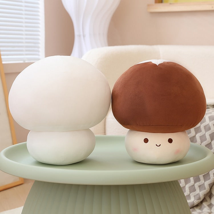 kawaii cute mushroom plush toy aesthetic decor roomtery