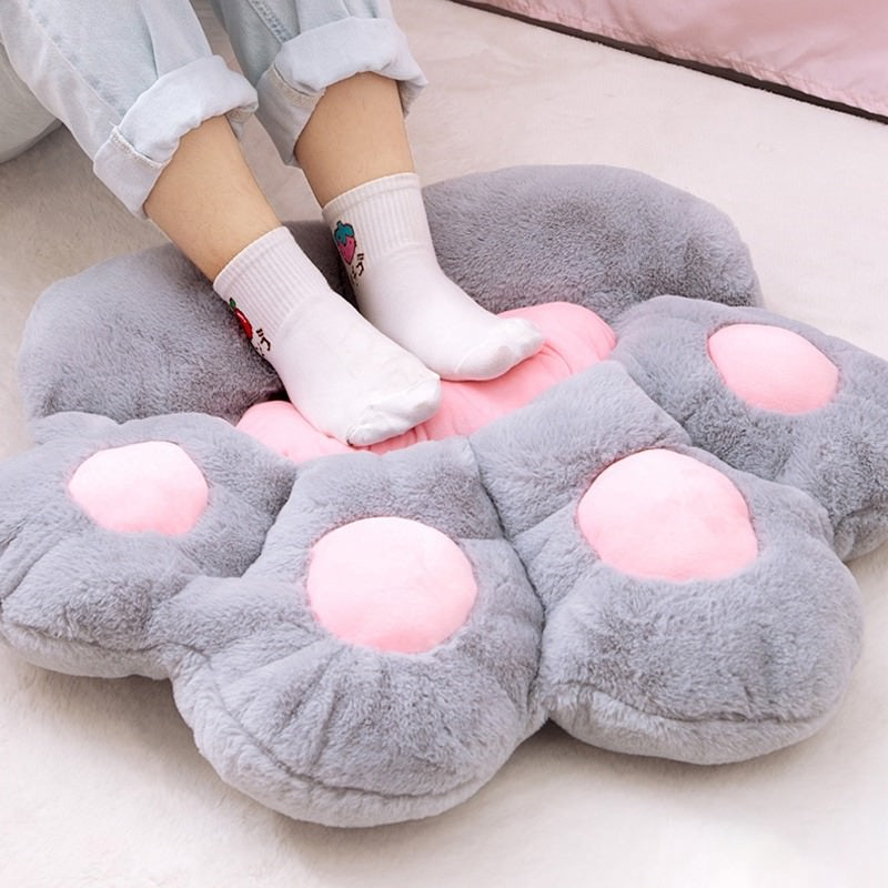 kawaii aesthetic cute cat paw seat cushion gaming chair decorative pillow room decor roomtery
