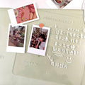 korean aesthetic room acrylic memo note board led wooden stand roomtery