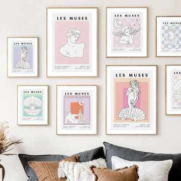 Les Muses Art Canvas Posters