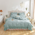 kawaii korean aesthetic ruffle bedding set roomtery