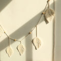 macrame leaf tassels wall hanging decor roomtery