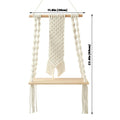 macrame wall hanging shelf boho aesthetic room decor roomtery