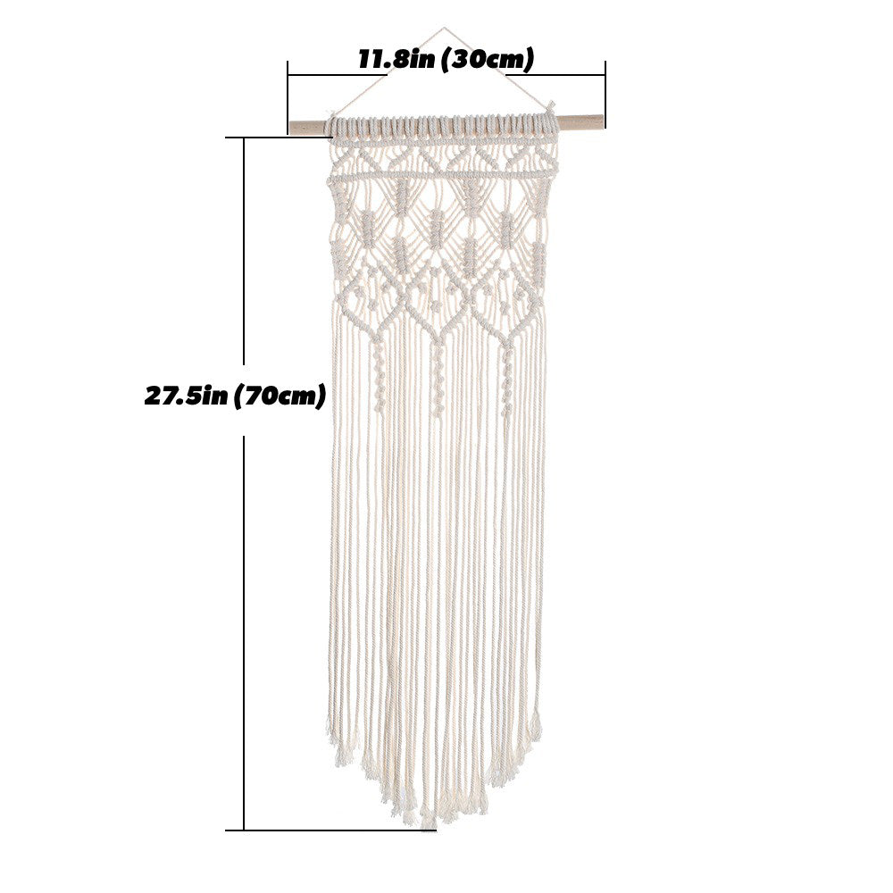 macrame wall hanging decor boho aesthetic room macrame tapestry roomtery