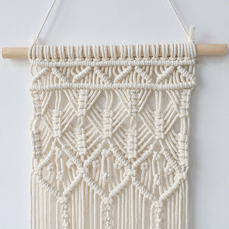macrame wall hanging decor boho aesthetic room macrame tapestry roomtery