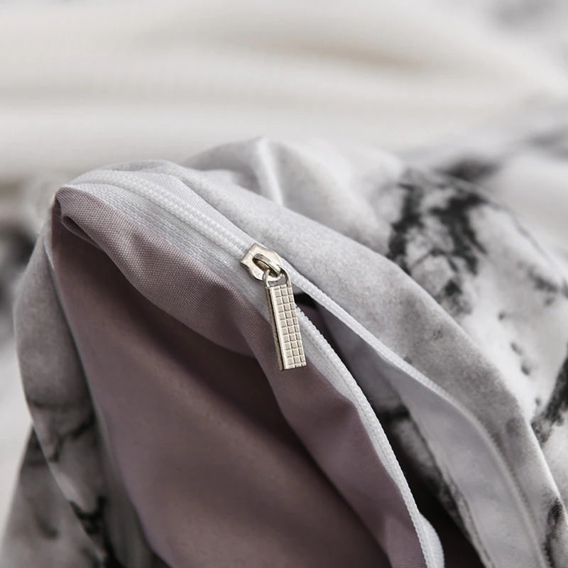 trending viral marble duvet cover bed sheets aesthetic bedding set roomtery