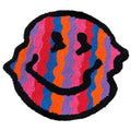melting smiley indie aesthetic fluffy accent rug roomtery
