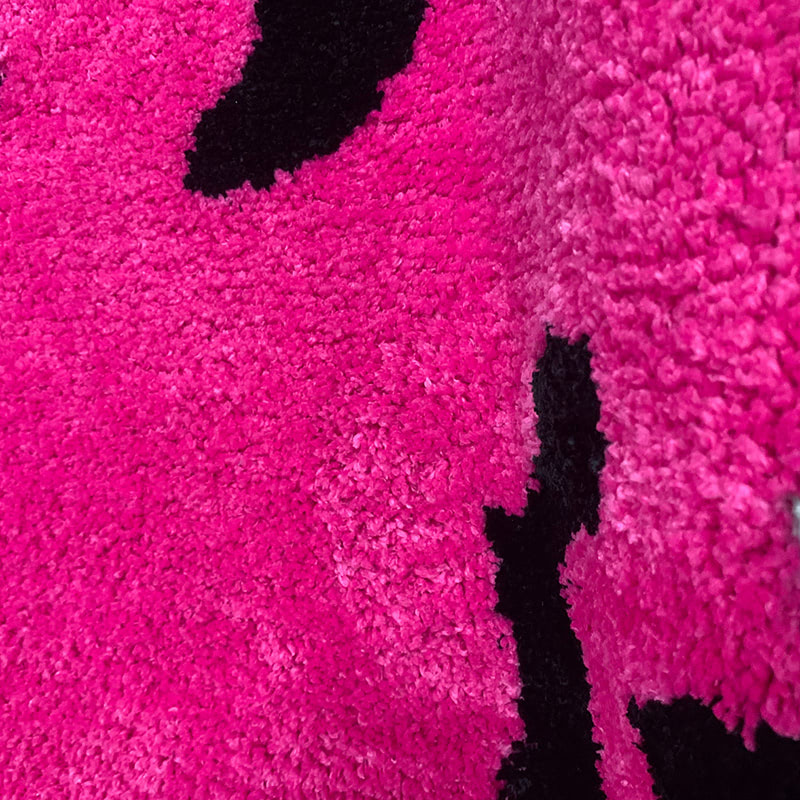 melting smiley indie aesthetic fluffy accent rug roomtery
