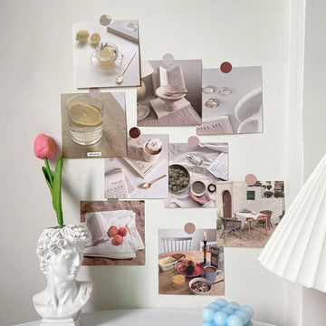 Minimalist Morning Routine Wall Collage