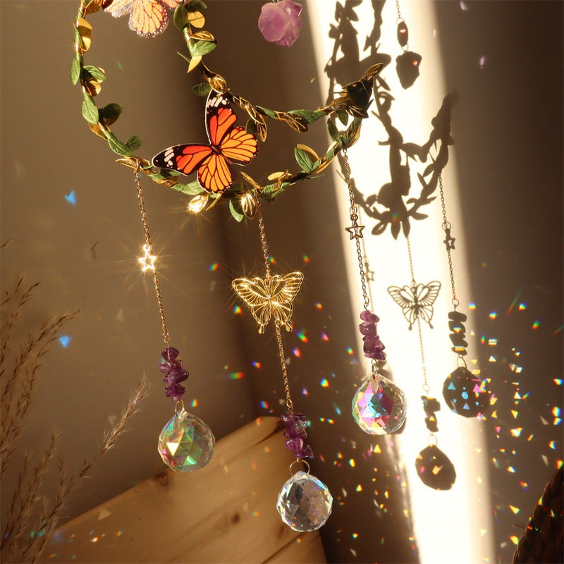 celestial sun light crystal suncatcher wall hanging rainbow maker lightcatcher crystal pendant shining hanging sun catcher roomtery