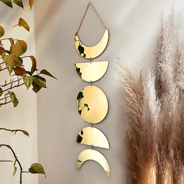 Moon Phases Wall Mirror Decor