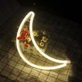 wall mount moon neon sign soft aesthetic room decor roomtery