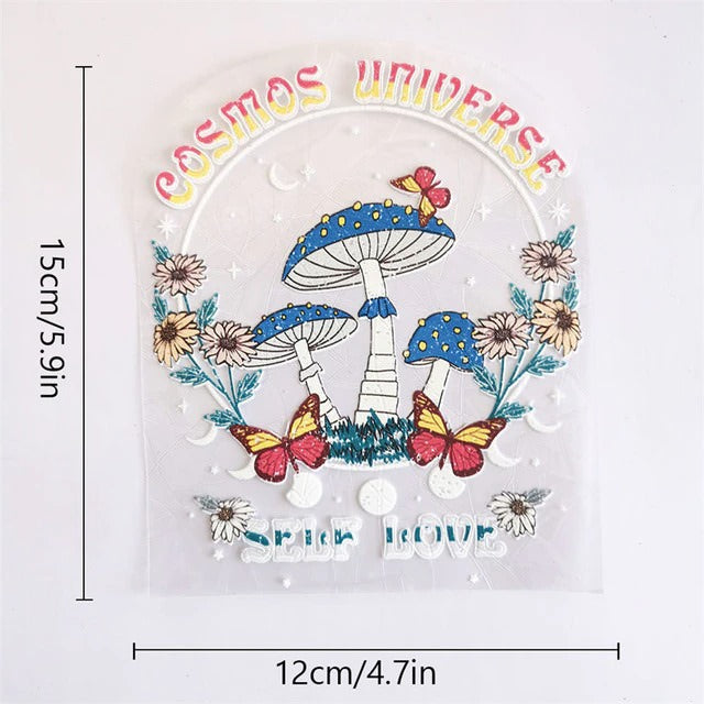 sunlight sun catcher stickers window rainbow light sticker mushroom aesthetic print roomtery