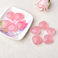 natural crystal aesthetic desk decor rose quartz heart shaped crystal aesthetic decor roomtery