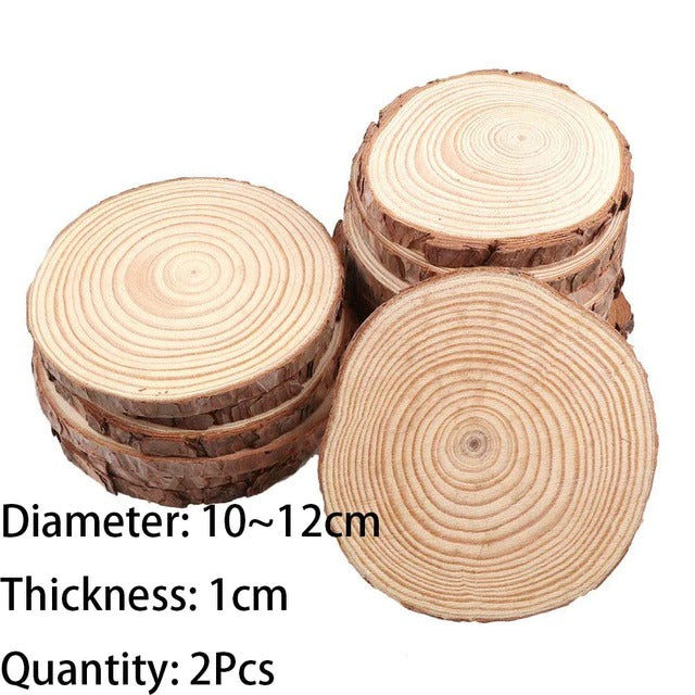 natural wooden slice coasters cottagecore aesthetic room decor roomtery
