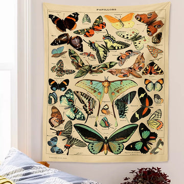 Papillons Botanical Tapestry