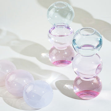 Pastel Glass Bubble Vase