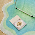pastel blob irregular accent rug danish pastel aesthetic pastel gradient accent carpet roomtery