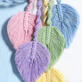 pastel color macrame tassels wall hanging decor