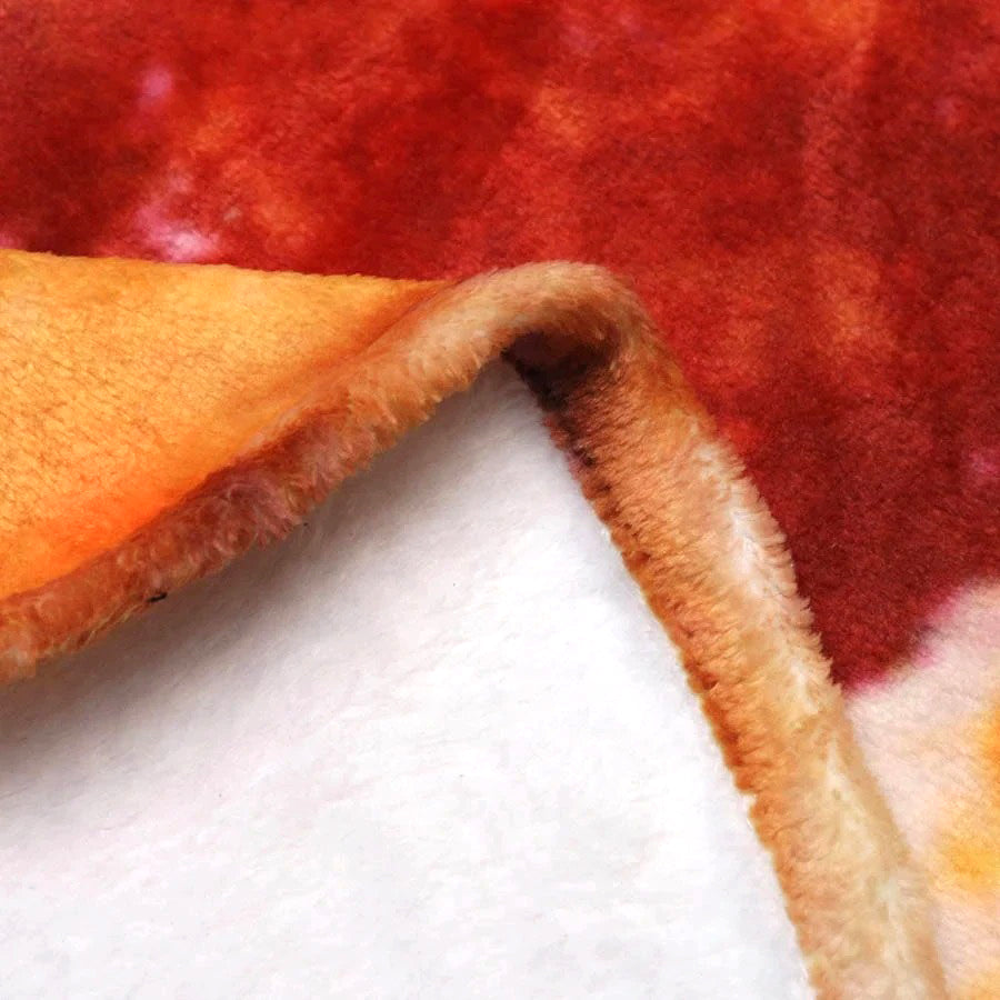 fluffy furry plush pizza margarita blanket fun meme aesthetic throw blanket roomtery