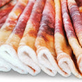 fluffy furry plush pizza margarita blanket fun meme aesthetic throw blanket roomtery