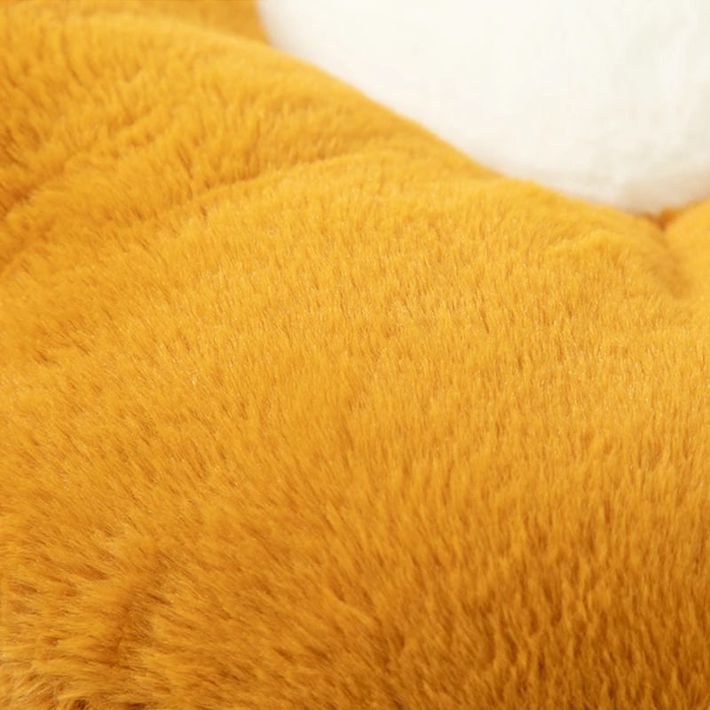 plush furry daisy flower shaped decorative pillow throw cushion roomtery decor
