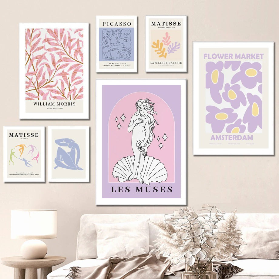 Pastel Purple Art Canvas Posters Online roomtery