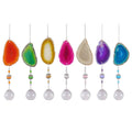 raw stone sun light crystal suncatcher wall hanging rainbow maker lightcatcher crystal pendant shining hanging sun catcher roomtery