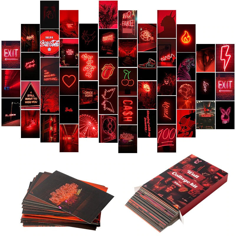 http://roomtery.com/cdn/shop/products/red-aesthetic-card-wall-collage-kit-roomtery1.jpg?v=1634813171