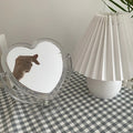 acrylic heart shaped aesthetic mirror roomtery