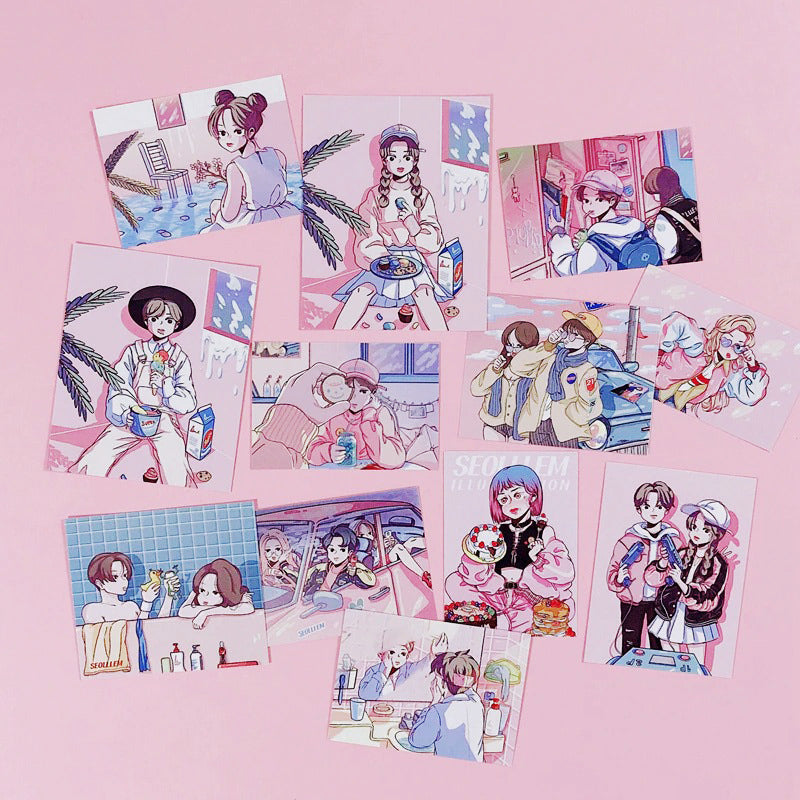 anime aesthetic poster card roomtery