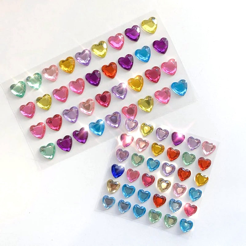 3D Heart Shiny Stickers - Shop Online on roomtery