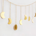moon phases aesthetic room gold wall hanging roomtery