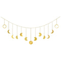moon phases aesthetic room gold wall hanging roomtery