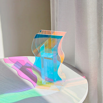 Wavy Acrylic Vase