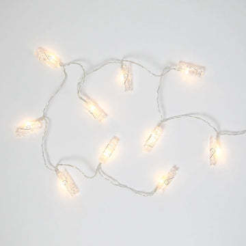 Battery Powered Clip String Light Set