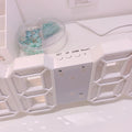 aesthetic desk decor white digital korean alarm clock