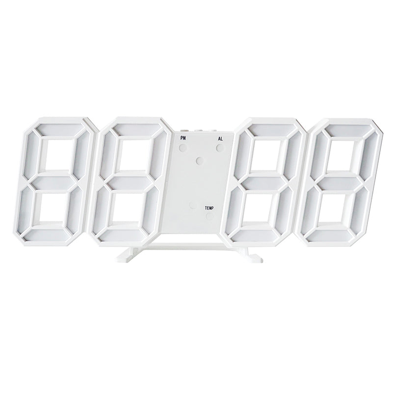 aesthetic desk decor white digital korean alarm clock