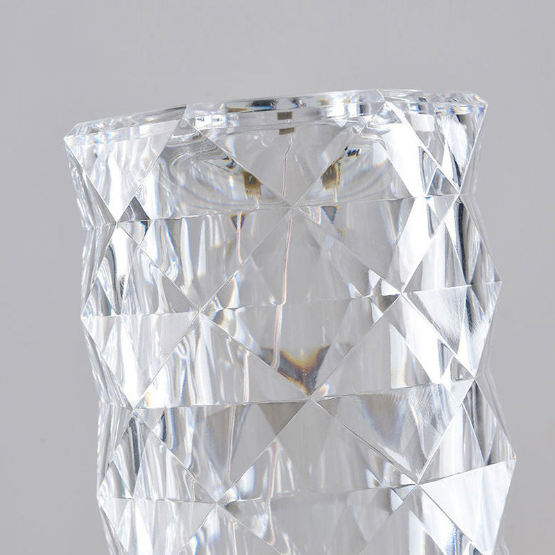 rose diamond crystal led lamp sparkling night light shimmering acrylic lamp aesthetic LED light table lamp roomtery
