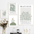 sage green matisse gallery wall art aesthetic canvas posters roomtery