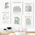 sage green aesthetic posters matisse gallery wall art roomtery