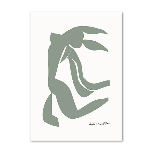sage green aesthetic posters matisse gallery wall art roomtery