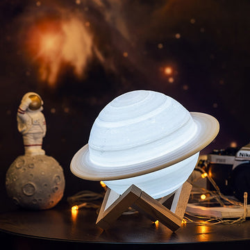 saturn planet aesthetic night light lamp roomtery