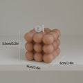 bubble cube aesthetic candle pastel scented candle room accents roomtery
